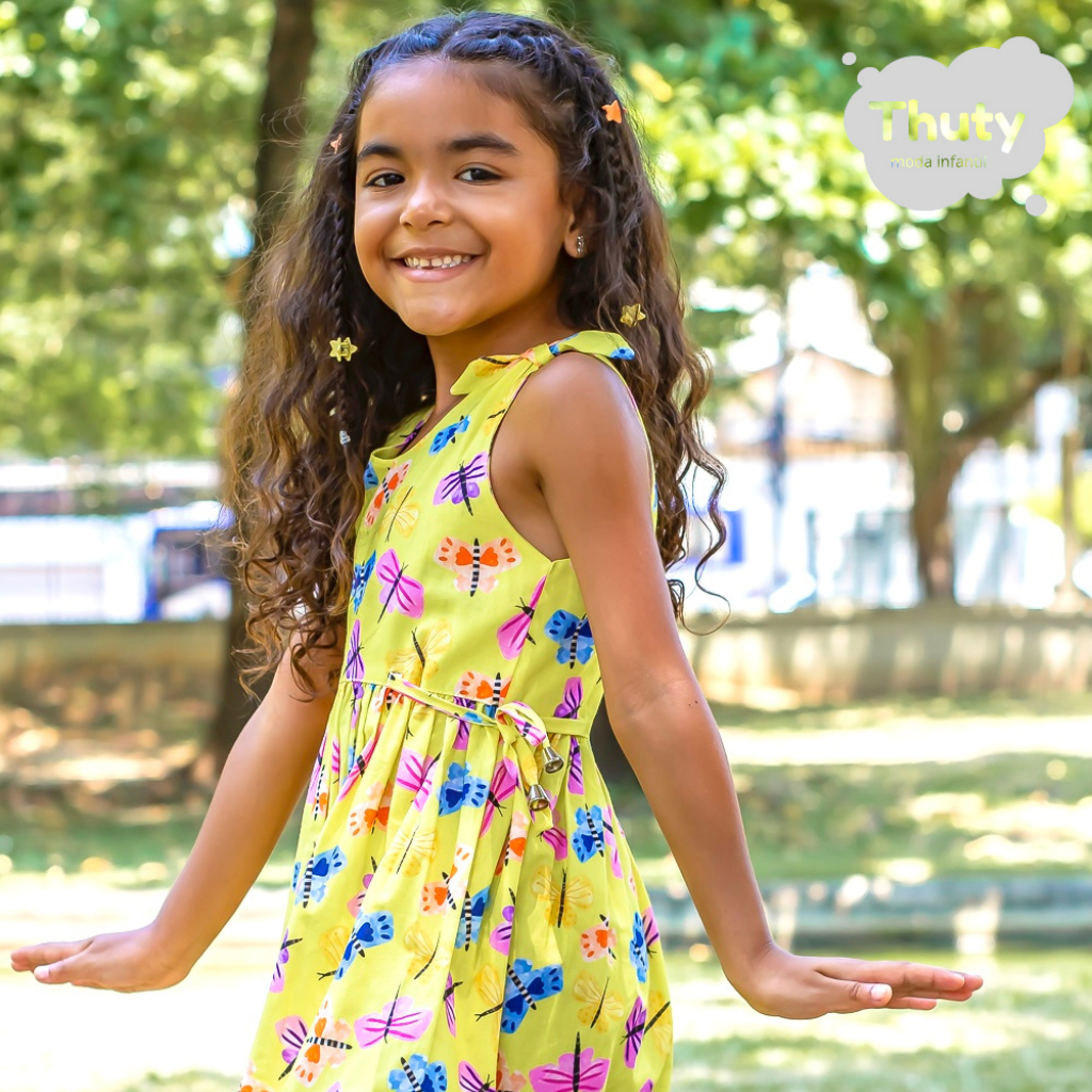 Vestido Butterfly Yellow
